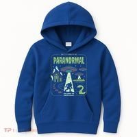 Paranormal Bigfoot Ghosts Aliens Sasquatch UFO Halloween Kids Hoodie thumb 0