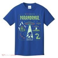 Paranormal Bigfoot Ghosts Aliens Sasquatch UFO Halloween Kids T-Shirt thumb 0