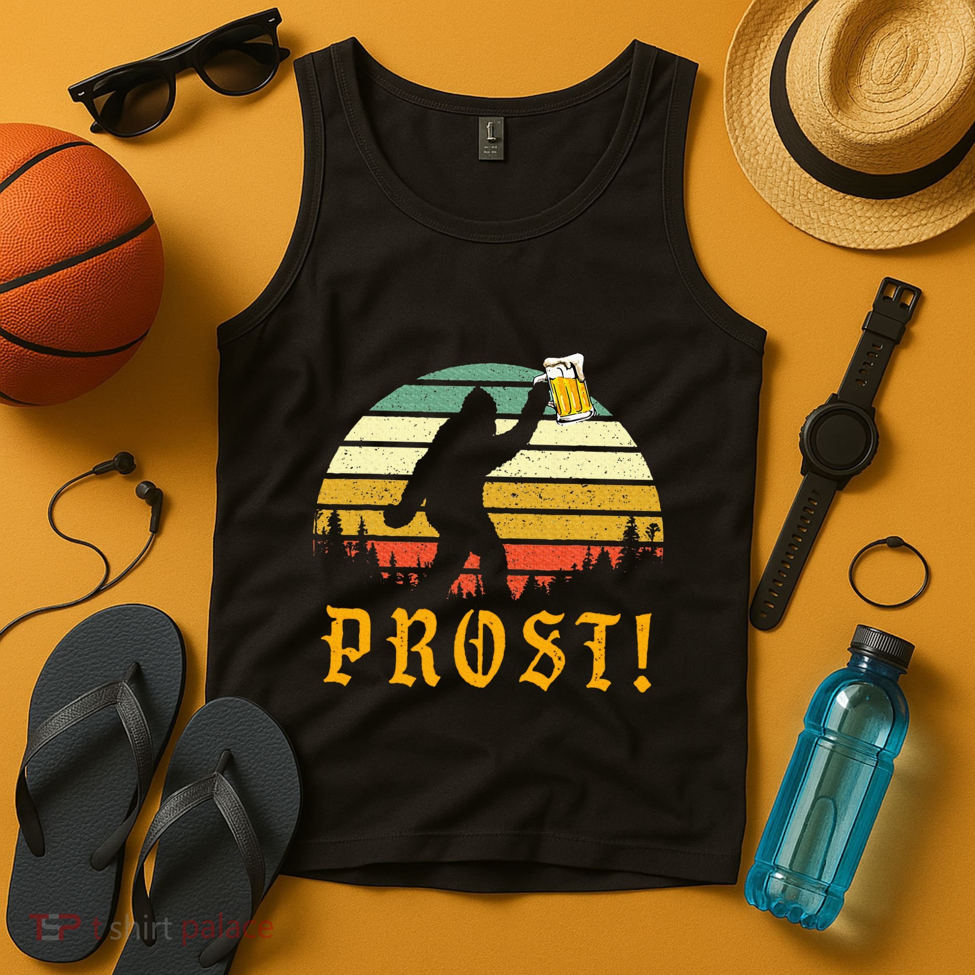 Prost Bigfoot German Oktoberfest Love Drinking Beer Tank Top
