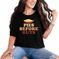 Pies Before Guys Funny Thanksgiving Comfort Colors T-Shirt thumb 0