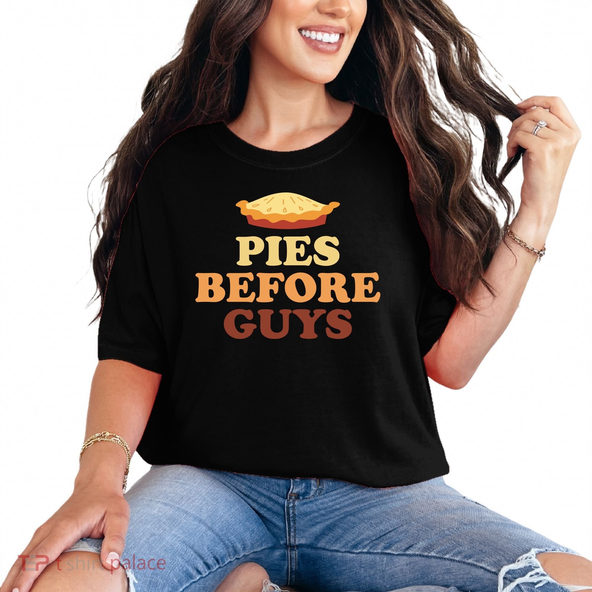 Pies Before Guys Funny Thanksgiving Comfort Colors T-Shirt