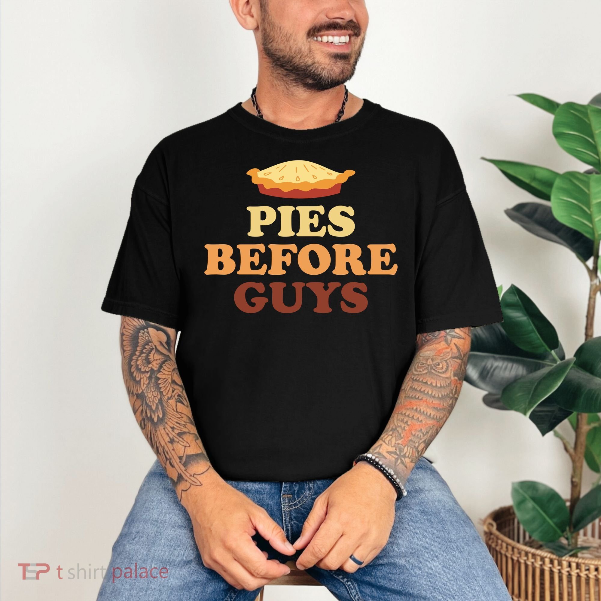 Pies Before Guys Funny Thanksgiving Comfort Colors T-Shirt