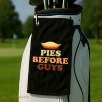 Pies Before Guys Funny Thanksgiving Golf Towel thumb 2