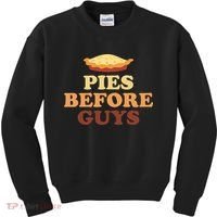 Pies Before Guys Funny Thanksgiving Kids Sweatshirt thumb 0