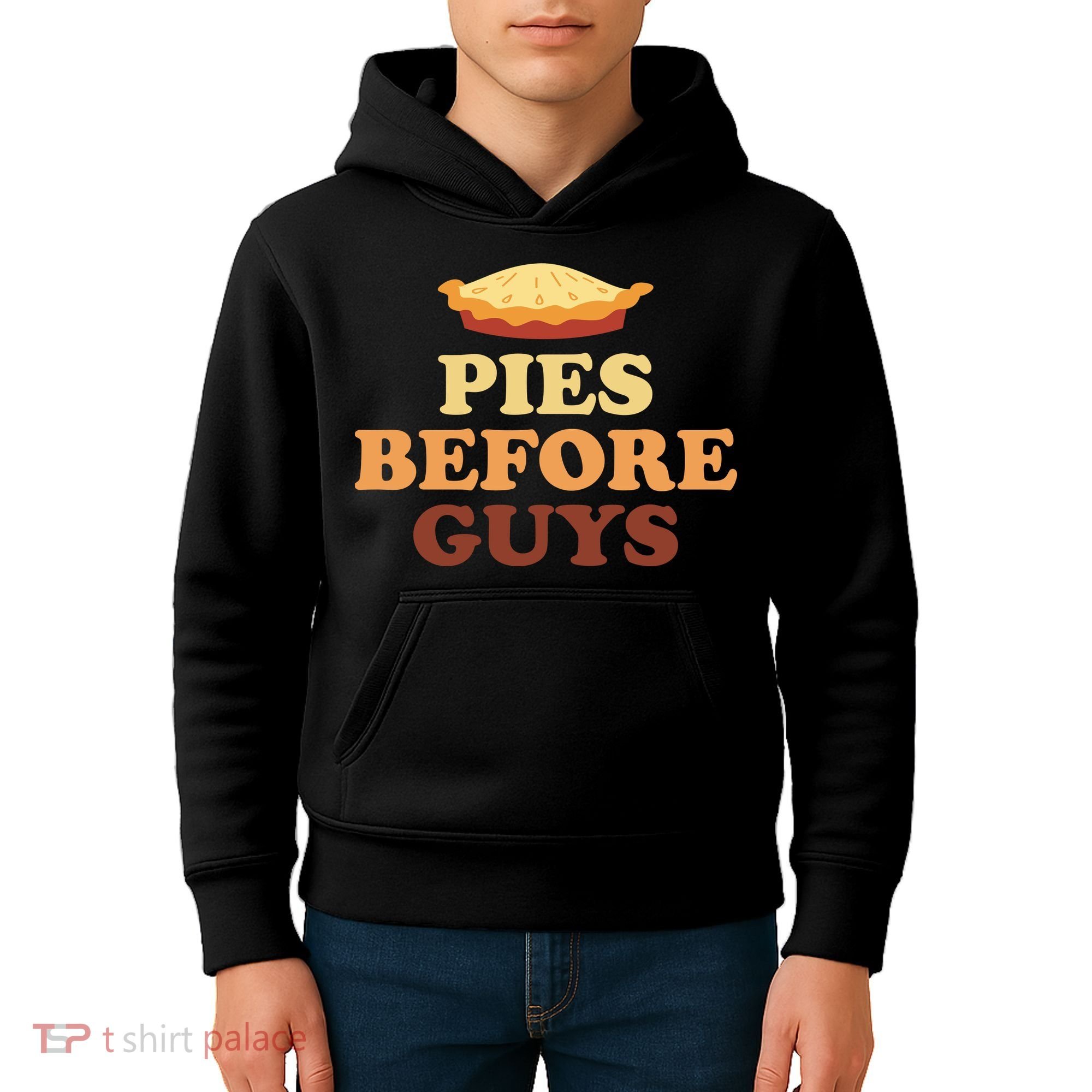 Pies Before Guys Funny Thanksgiving Kids Hoodie