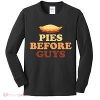 Pies Before Guys Funny Thanksgiving Kids Long Sleeve Shirt thumb 0