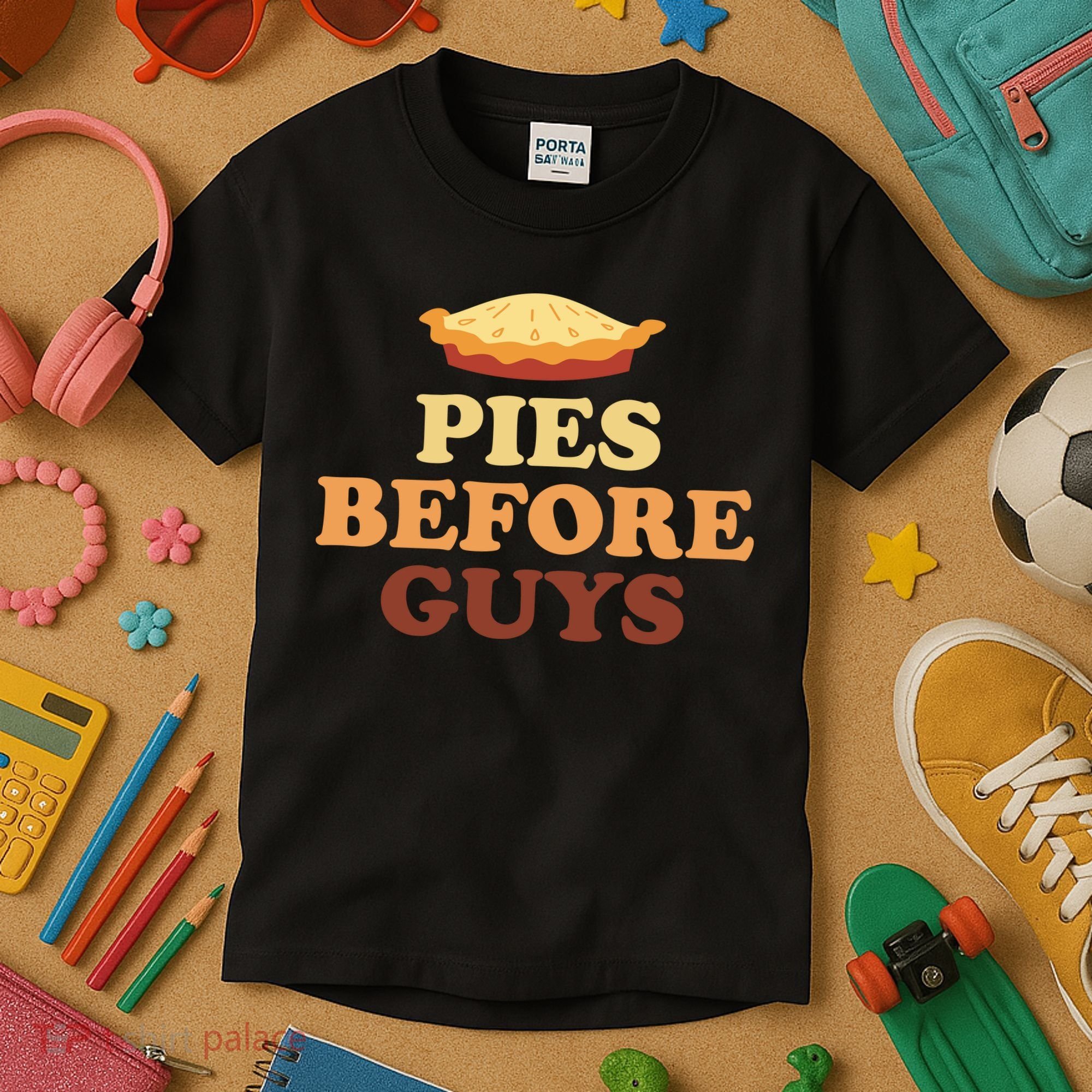 Pies Before Guys Funny Thanksgiving Kids T-Shirt