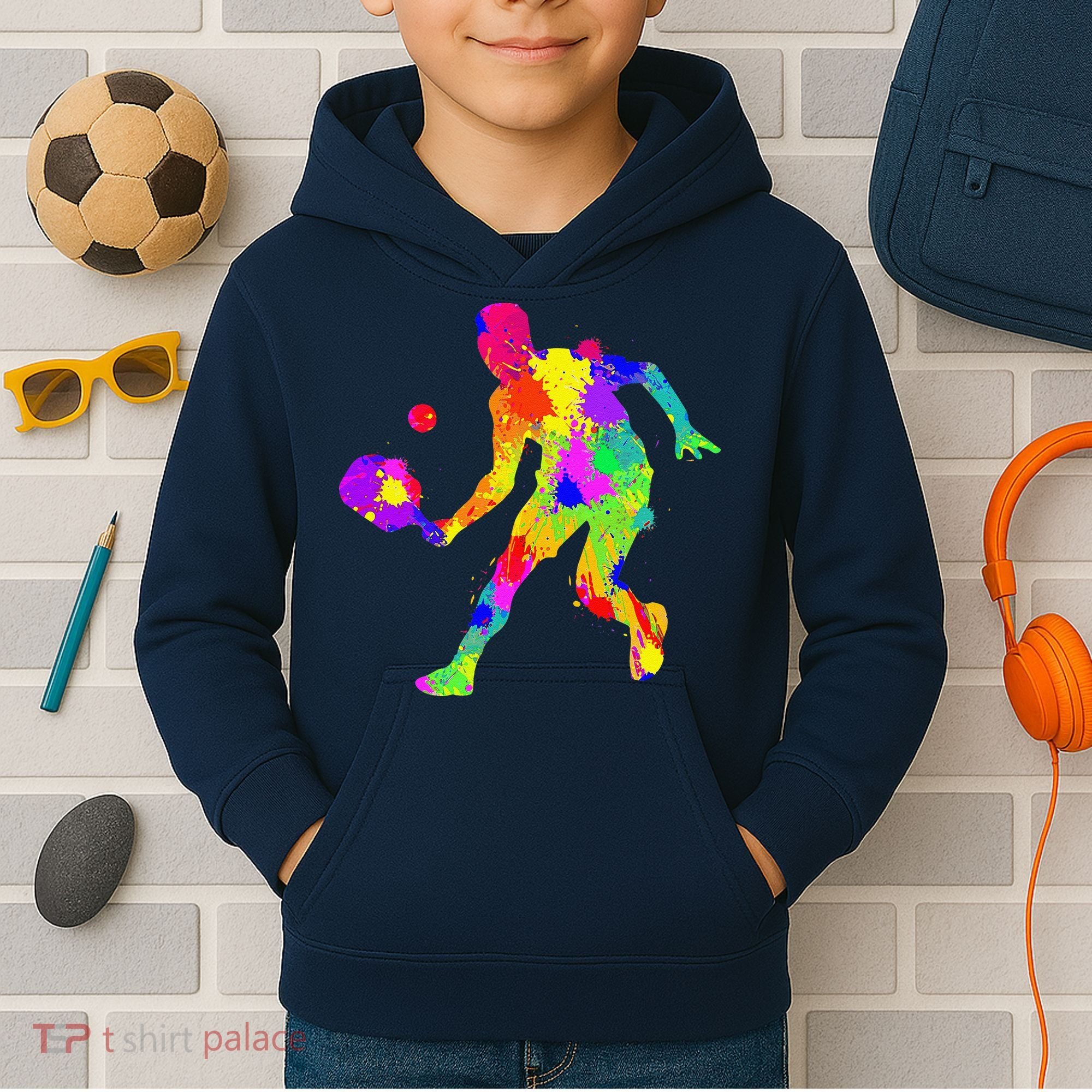 Pickleball Boy Gift Kids Hoodie