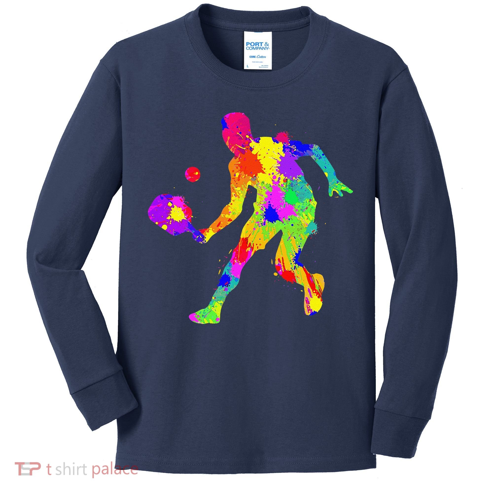 Pickleball Boy Gift Kids Long Sleeve Shirt