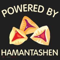 Powered By Hamantashen Happy Purim Costume Party Jewish Beanie thumb 2