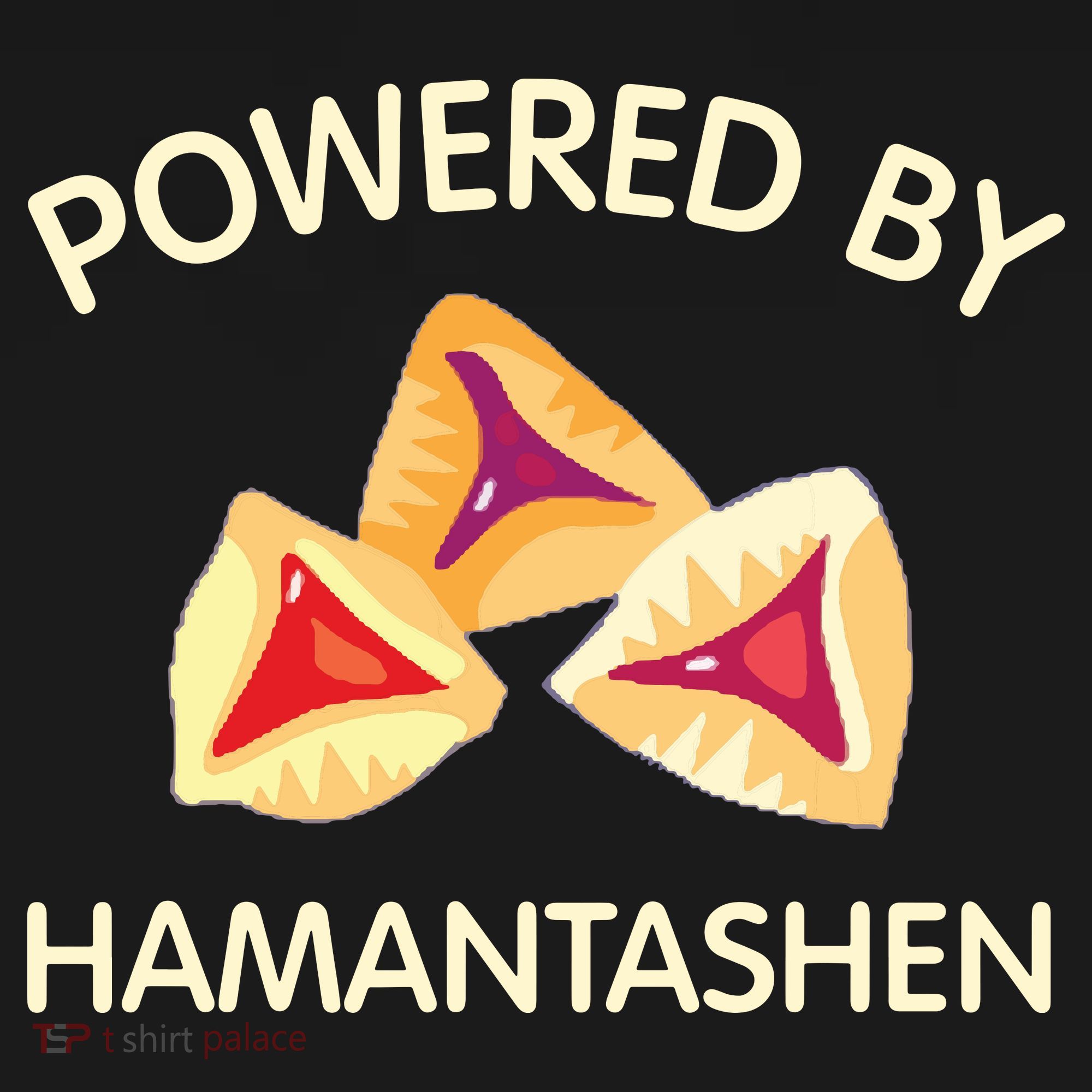 Powered By Hamantashen Happy Purim Costume Party Jewish Women's Hoodie
