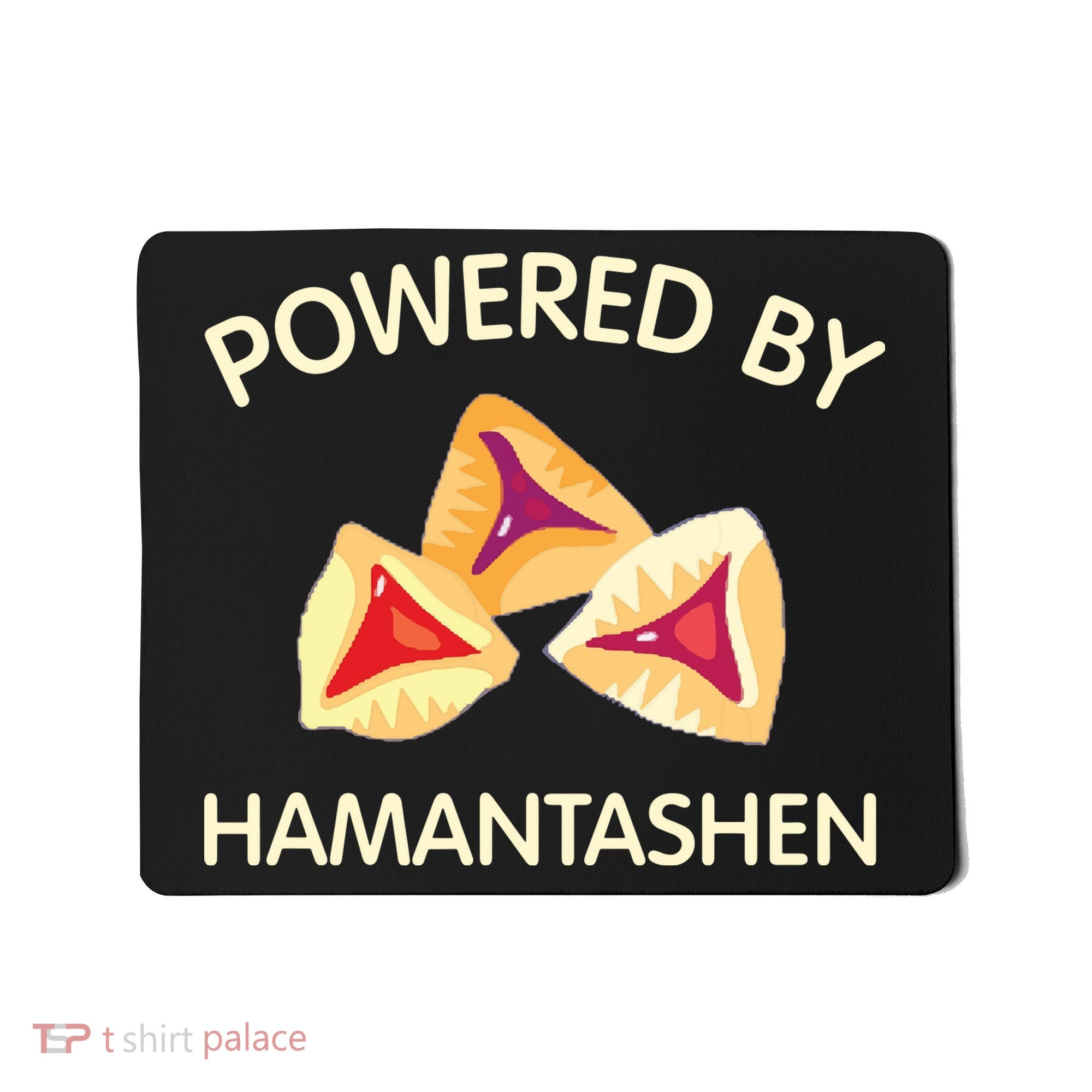 Powered By Hamantashen Happy Purim Costume Party Jewish Mousepad