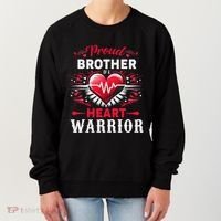 Proud Brother Heart Warrior Chd Awareness Congenital Defect Women's Sweatshirt thumb 0