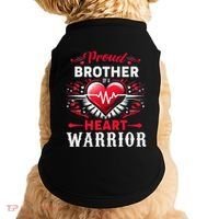 Proud Brother Heart Warrior Chd Awareness Congenital Defect Doggie Tank thumb 0