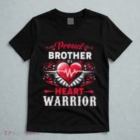 Proud Brother Heart Warrior Chd Awareness Congenital Defect T-Shirt thumb 5