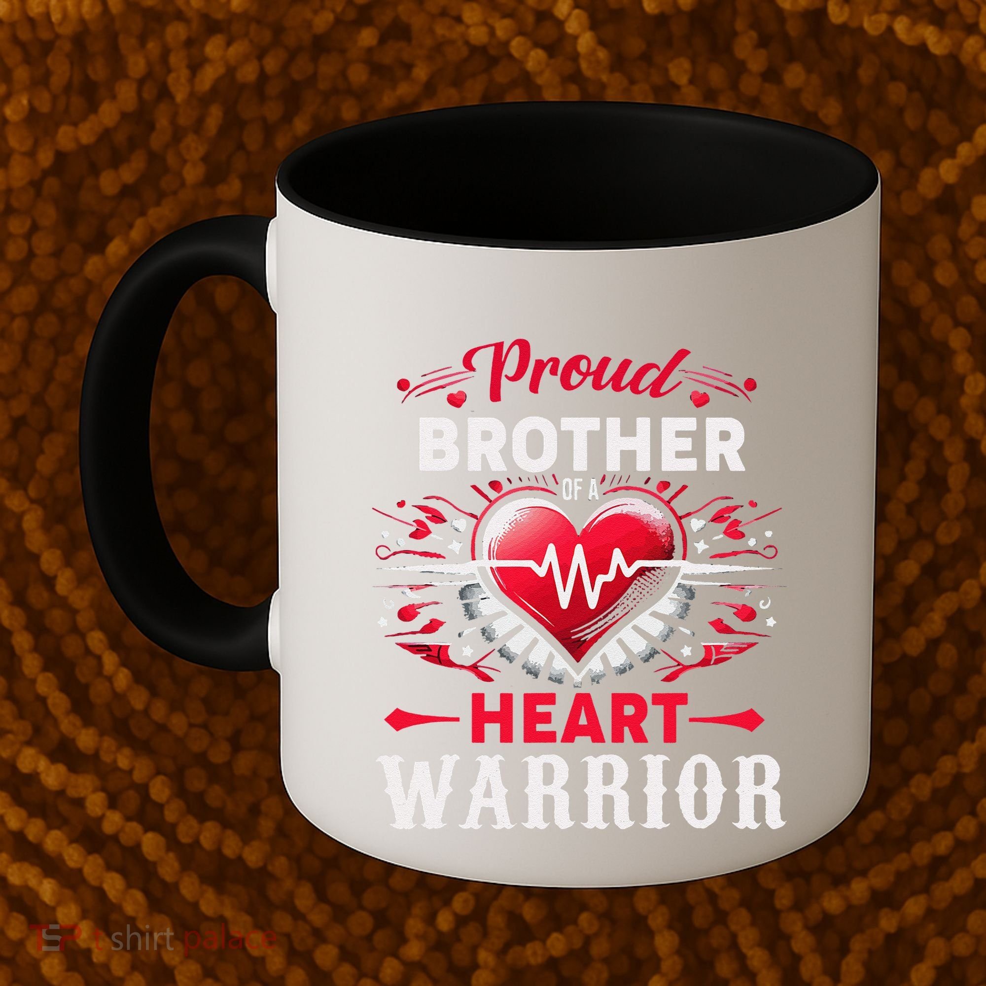 Proud Brother Heart Warrior Chd Awareness Congenital Defect Coffee Mug