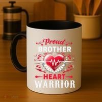 Proud Brother Heart Warrior Chd Awareness Congenital Defect Coffee Mug thumb 4