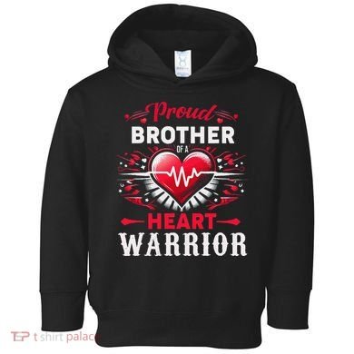 Proud Brother Heart Warrior Chd Awareness Congenital Defect Toddler Hoodie