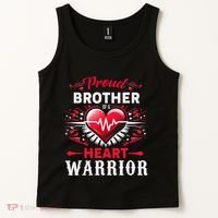Proud Brother Heart Warrior Chd Awareness Congenital Defect Tank Top thumb 2