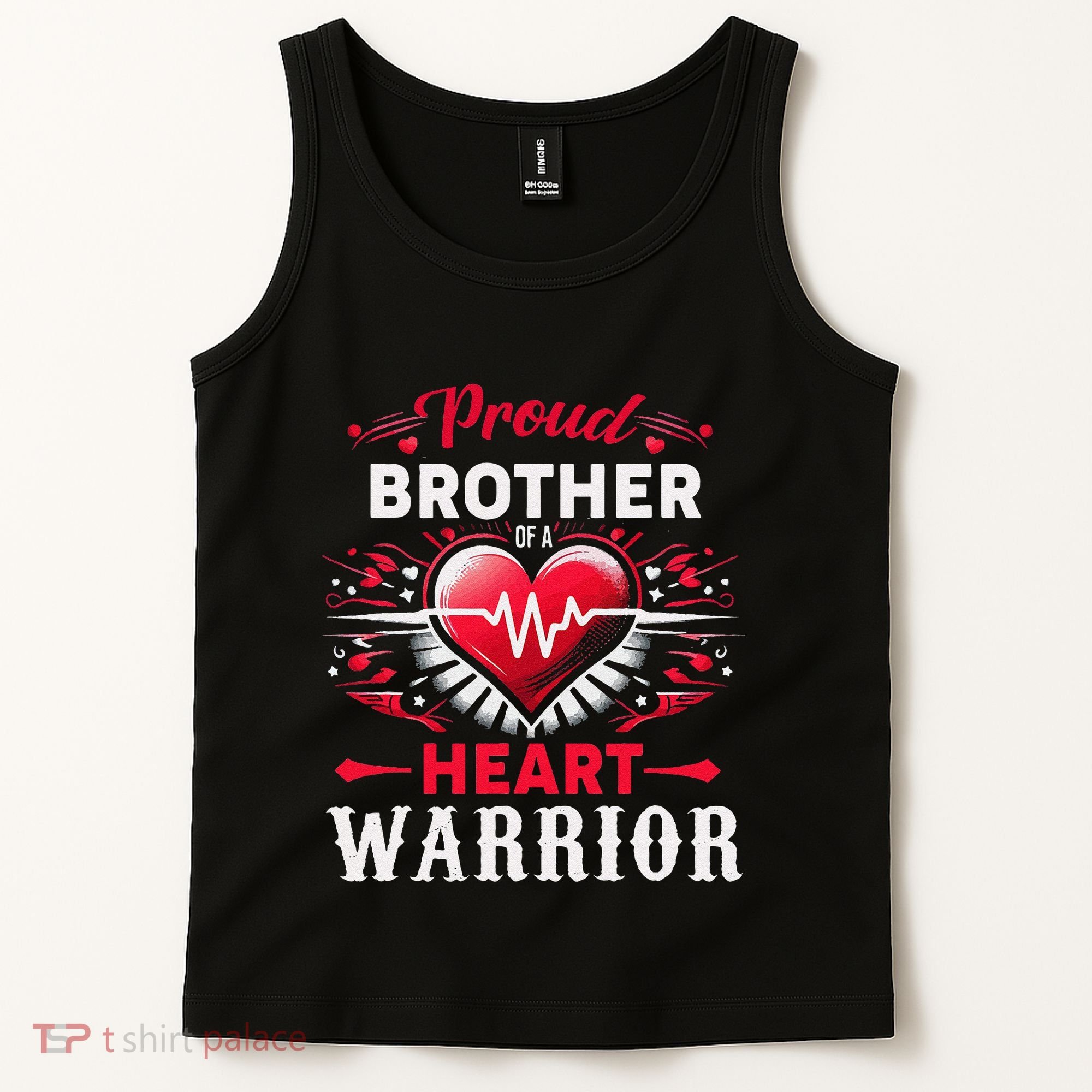 Proud Brother Heart Warrior Chd Awareness Congenital Defect Tank Top