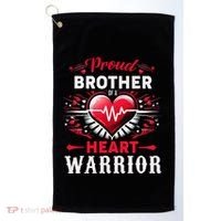 Proud Brother Heart Warrior Chd Awareness Congenital Defect Golf Towel thumb 0