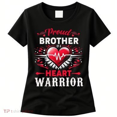 Proud Brother Heart Warrior Chd Awareness Congenital Defect Women's T-Shirt