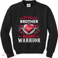 Proud Brother Heart Warrior Chd Awareness Congenital Defect Kids Sweatshirt thumb 0