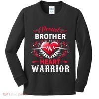 Proud Brother Heart Warrior Chd Awareness Congenital Defect Kids Long Sleeve Shirt thumb 0