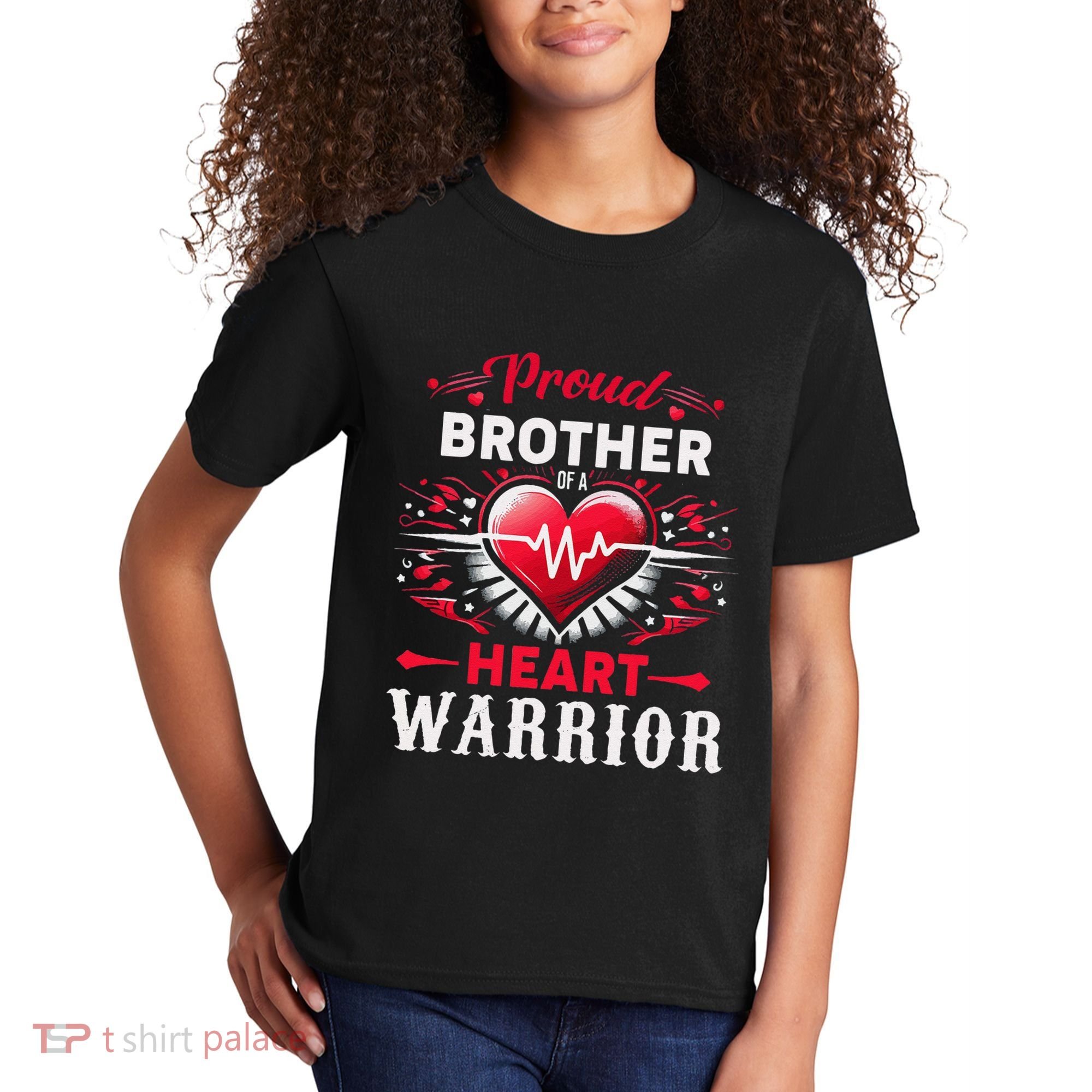 Proud Brother Heart Warrior Chd Awareness Congenital Defect Kids T-Shirt