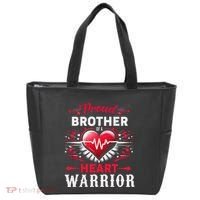 Proud Brother Heart Warrior Chd Awareness Congenital Defect Tote Bag thumb 0