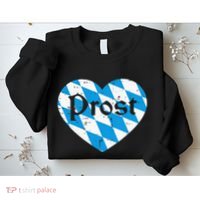 Prost Bavarian Heart Cute Oktoberfest Sweatshirt thumb 2