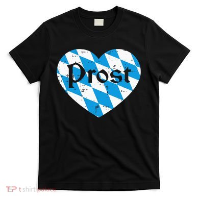 Prost Bavarian Heart Cute Oktoberfest T-Shirt