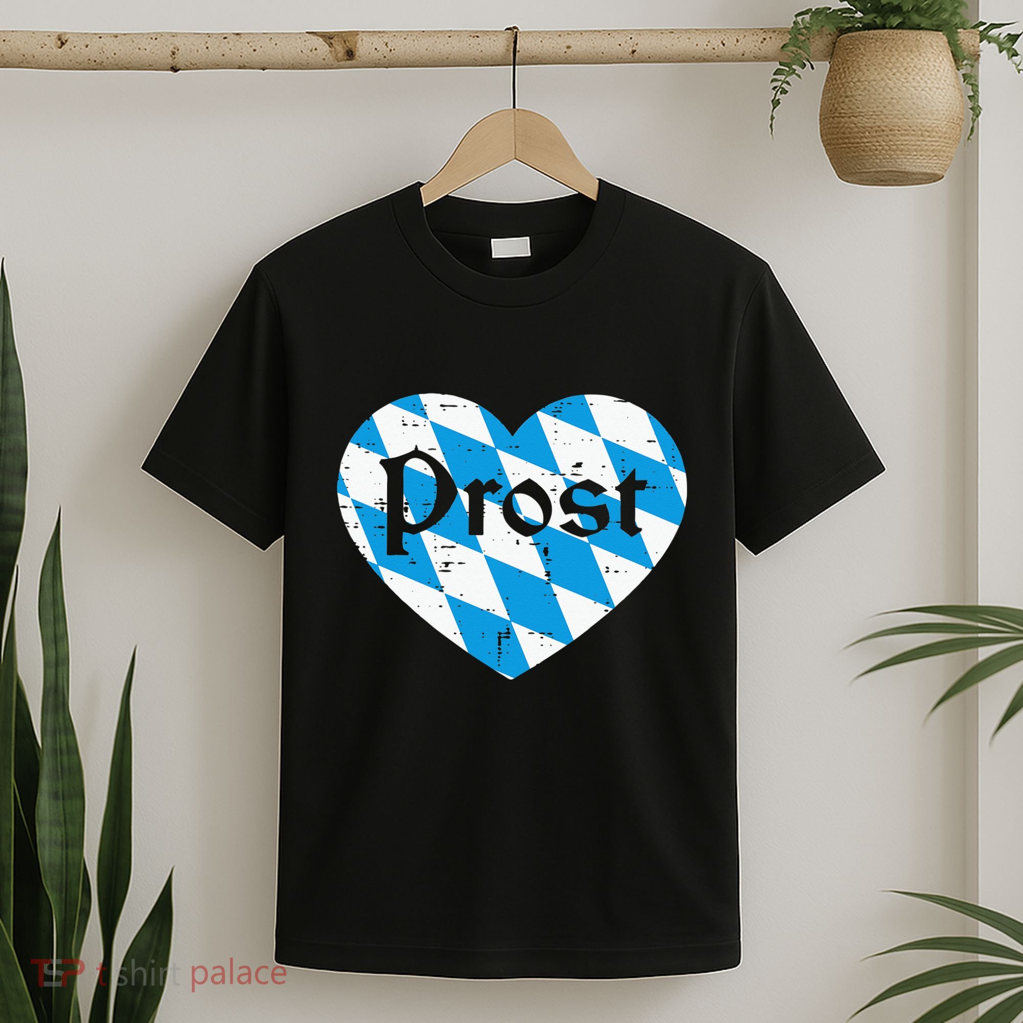 Prost Bavarian Heart Cute Oktoberfest T-Shirt