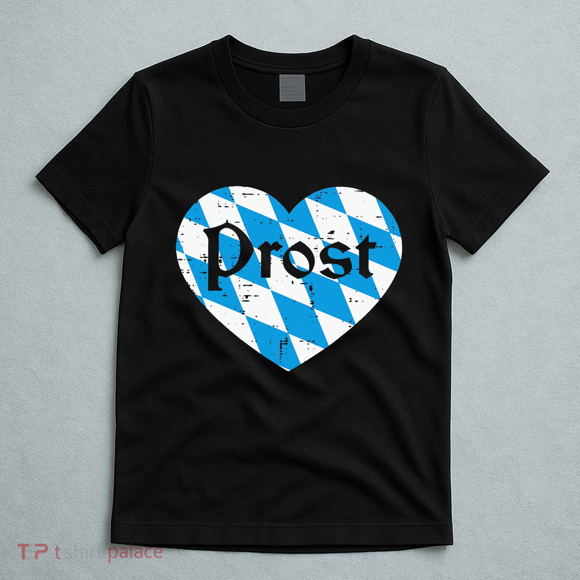 Prost Bavarian Heart Cute Oktoberfest T-Shirt