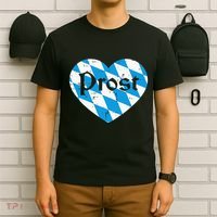 Prost Bavarian Heart Cute Oktoberfest T-Shirt thumb 6