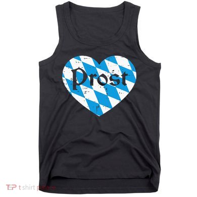 Prost Bavarian Heart Cute Oktoberfest Tank Top