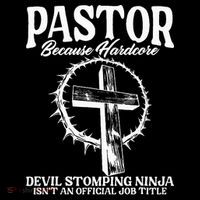 Pastor Because Hardcore Devil Stomping Ninja IsnT An Offici Doggie Tank thumb 4