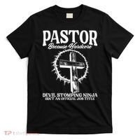 Pastor Because Hardcore Devil Stomping Ninja IsnT An Offici T-Shirt thumb 0