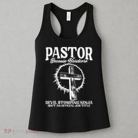 Pastor Because Hardcore Devil Stomping Ninja IsnT An Offici Women's Tank Top thumb 3