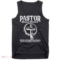 Pastor Because Hardcore Devil Stomping Ninja IsnT An Offici Tank Top thumb 0