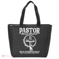 Pastor Because Hardcore Devil Stomping Ninja IsnT An Offici Tote Bag thumb 0