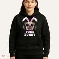 Pugs Bunny Happy Easter Puggy Pug Lover Easter Bunny Dog Hoodie thumb 5
