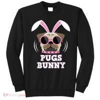 Pugs Bunny Happy Easter Puggy Pug Lover Easter Bunny Dog Sweatshirt thumb 0