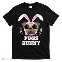 Pugs Bunny Happy Easter Puggy Pug Lover Easter Bunny Dog T-Shirt thumb 0