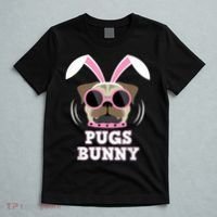Pugs Bunny Happy Easter Puggy Pug Lover Easter Bunny Dog T-Shirt thumb 5