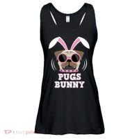 Pugs Bunny Happy Easter Puggy Pug Lover Easter Bunny Dog Ladies Essential Flowy Tank thumb 0