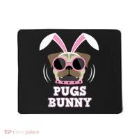 Pugs Bunny Happy Easter Puggy Pug Lover Easter Bunny Dog Mousepad thumb 0