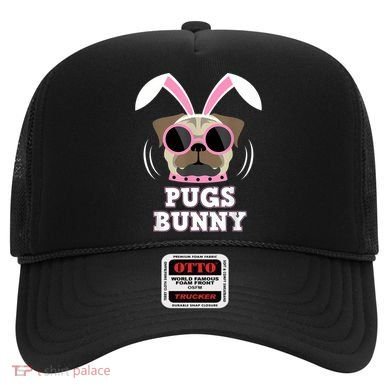 Pugs Bunny Happy Easter Puggy Pug Lover Easter Bunny Dog Hat