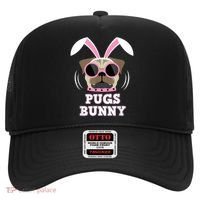 Pugs Bunny Happy Easter Puggy Pug Lover Easter Bunny Dog Hat thumb 0