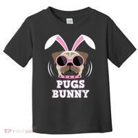 Pugs Bunny Happy Easter Puggy Pug Lover Easter Bunny Dog Toddler T-Shirt thumb 0